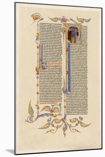 Page from a 14th Century Italian Bible-null-Mounted Art Print