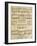 Page from a Didactic Treatise on the Study of the Music Dictation-Francois Couperin-Framed Giclee Print