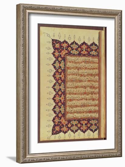 Page from a Koran Manuscript-null-Framed Giclee Print