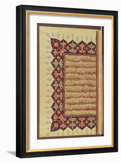 Page from a Koran Manuscript-null-Framed Giclee Print