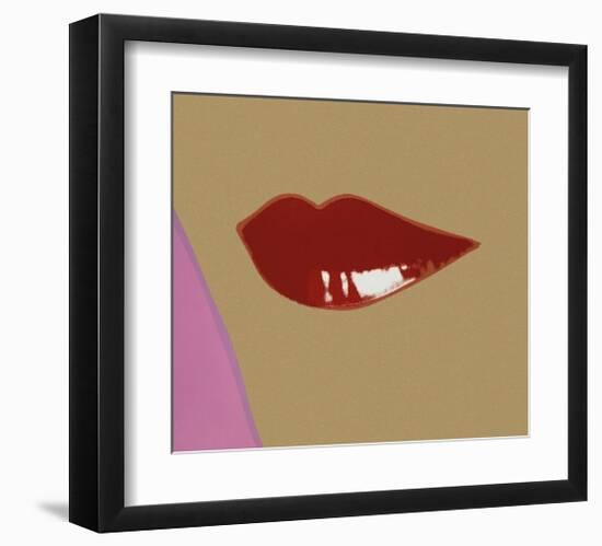 Page from Lips Book, c.1975-Andy Warhol-Framed Giclee Print