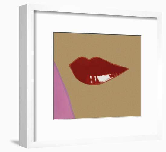 Page from Lips Book, c.1975-Andy Warhol-Framed Giclee Print