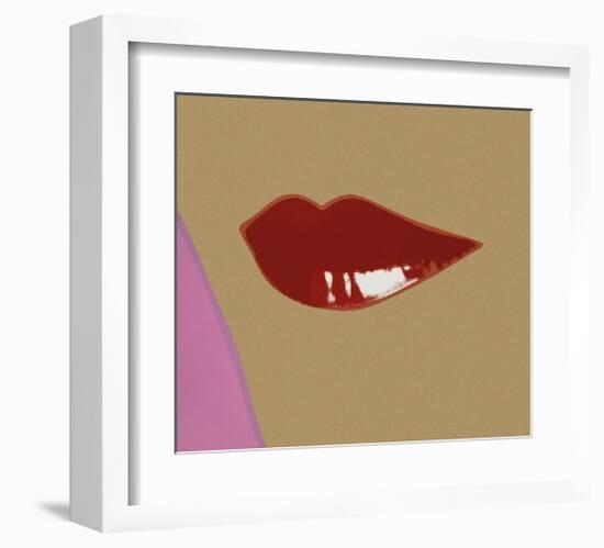 Page from Lips Book, c.1975-Andy Warhol-Framed Giclee Print