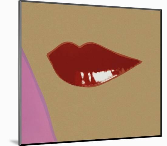 Page from Lips Book, c.1975-Andy Warhol-Mounted Giclee Print