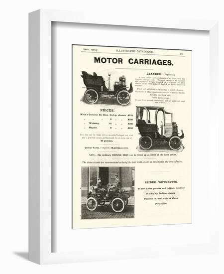 Page from the Army and Navy Catalogue, April 1902-null-Framed Giclee Print