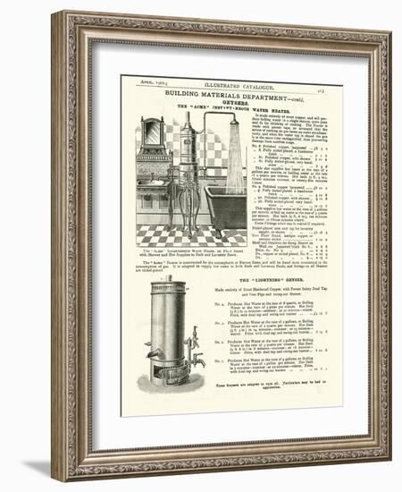 Page from the Army and Navy Catalogue, April 1902-null-Framed Giclee Print