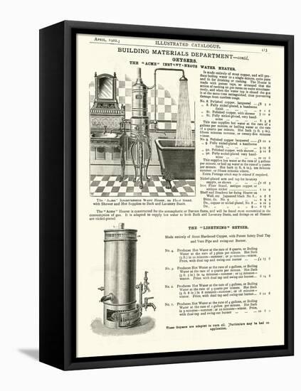 Page from the Army and Navy Catalogue, April 1902-null-Framed Premier Image Canvas