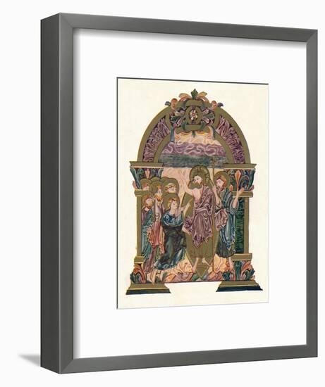 'Page from the Benedictional of St. Ethelwold', c970, (1902)-Unknown-Framed Giclee Print