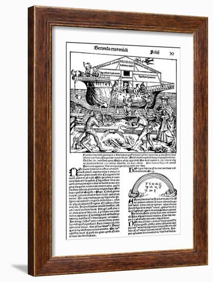 Page from the Book the Nuremberg Chronicle, 1493-Michael Wolgemut-Framed Giclee Print