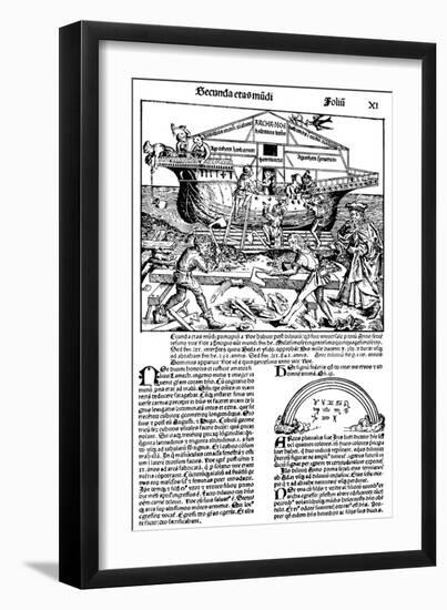 Page from the Book the Nuremberg Chronicle, 1493-Michael Wolgemut-Framed Giclee Print