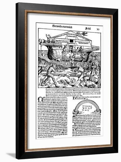 Page from the Book the Nuremberg Chronicle, 1493-Michael Wolgemut-Framed Giclee Print