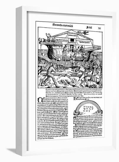 Page from the Book the Nuremberg Chronicle, 1493-Michael Wolgemut-Framed Giclee Print