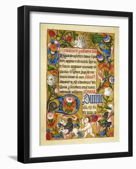 Page from the Bute Book of Hours-null-Framed Giclee Print