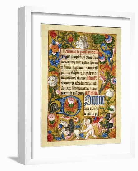 Page from the Bute Book of Hours-null-Framed Giclee Print