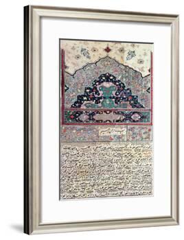 Page from the Canon of Medicine by Avicenna 1632-null-Framed Giclee Print