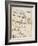 Page from the Codex Regarding the Flight of Birds-Leonardo da Vinci-Framed Giclee Print