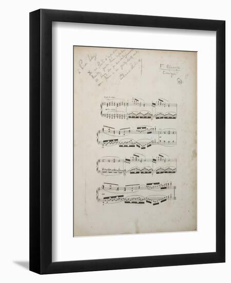 Page from the First Corrected Proof of 'La Damoiselle Elue', C.1887-88-Claude Debussy-Framed Giclee Print