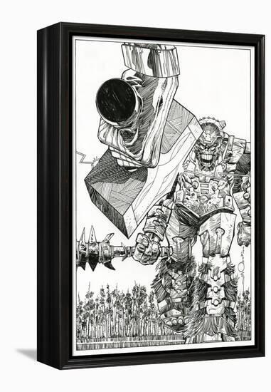 Page Inks-Walter Simonson-Framed Stretched Canvas