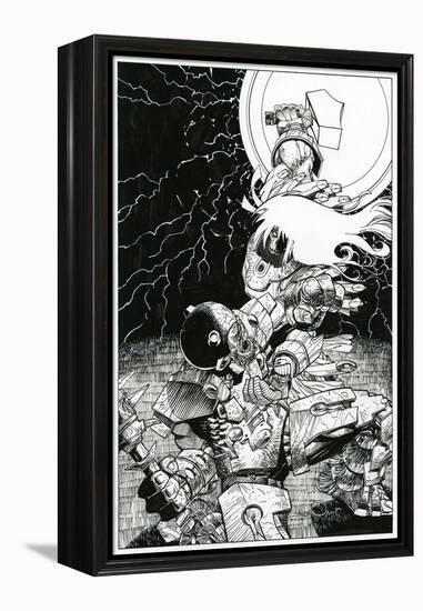 Page Inks-Walter Simonson-Framed Stretched Canvas