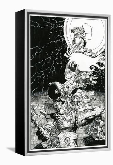 Page Inks-Walter Simonson-Framed Stretched Canvas