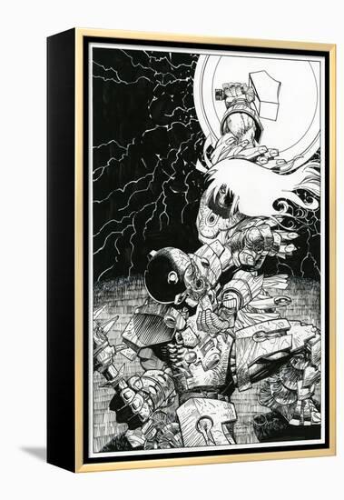 Page Inks-Walter Simonson-Framed Stretched Canvas