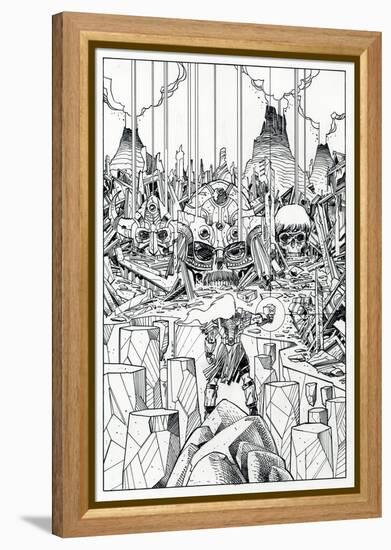 Page Inks-Walter Simonson-Framed Stretched Canvas