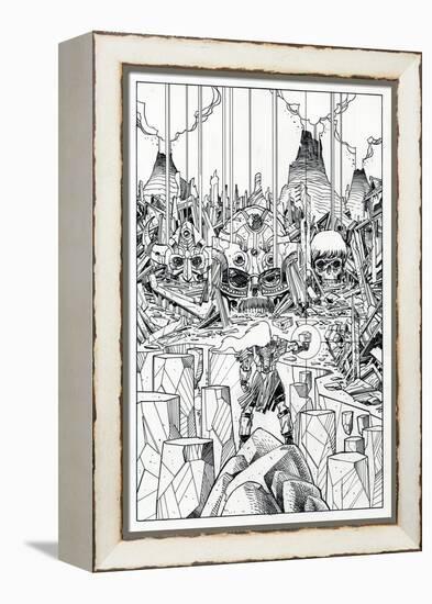 Page Inks-Walter Simonson-Framed Stretched Canvas