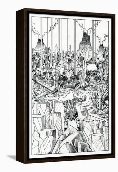 Page Inks-Walter Simonson-Framed Stretched Canvas