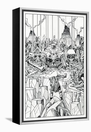 Page Inks-Walter Simonson-Framed Stretched Canvas