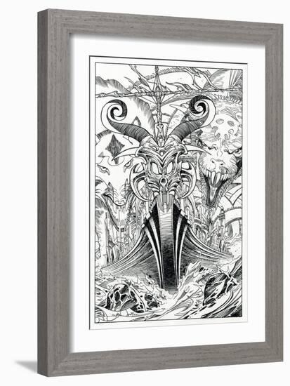Page Inks-Walter Simonson-Framed Premium Giclee Print