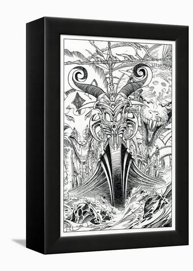 Page Inks-Walter Simonson-Framed Stretched Canvas