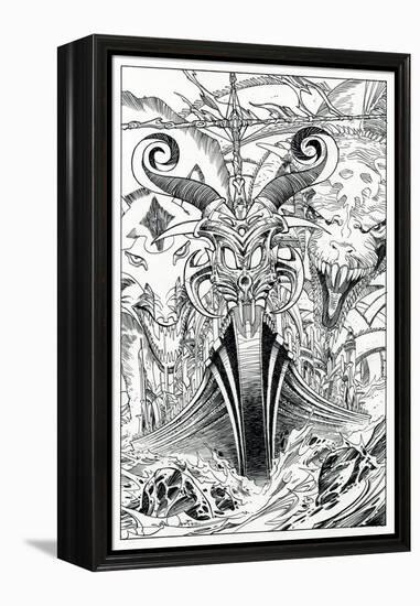 Page Inks-Walter Simonson-Framed Stretched Canvas