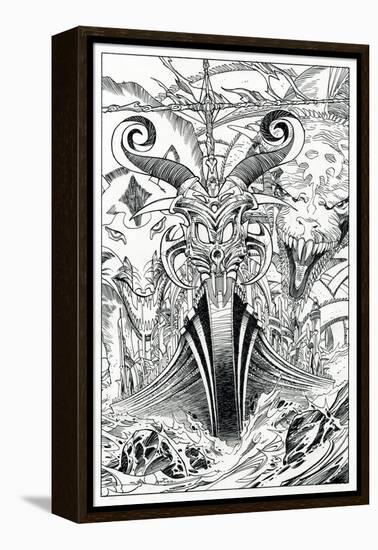 Page Inks-Walter Simonson-Framed Stretched Canvas