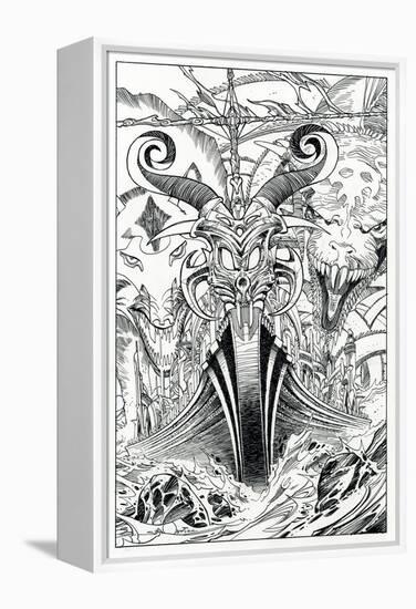 Page Inks-Walter Simonson-Framed Stretched Canvas