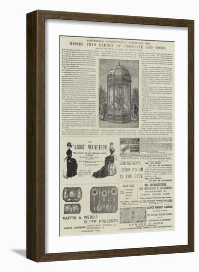 Page of Advertisements-null-Framed Giclee Print