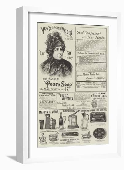 Page of Advertisements-null-Framed Premium Giclee Print