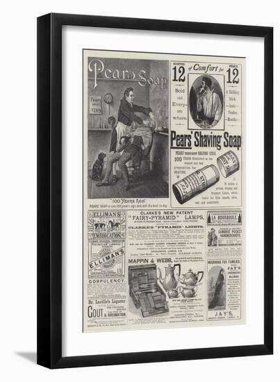 Page of Advertisements-null-Framed Giclee Print