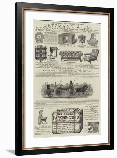 Page of Advertisements-null-Framed Giclee Print