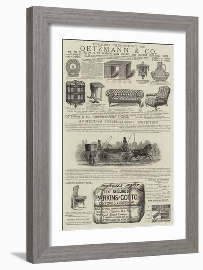 Page of Advertisements-null-Framed Premium Giclee Print