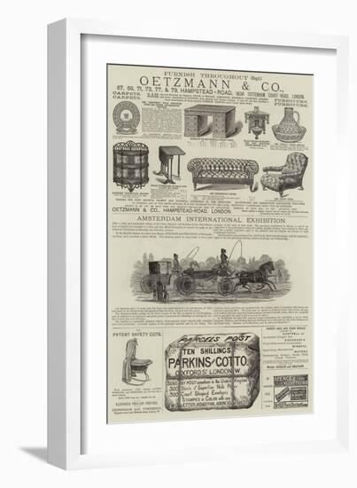 Page of Advertisements-null-Framed Premium Giclee Print