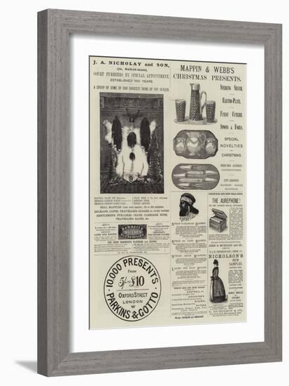 Page of Advertisements-null-Framed Giclee Print