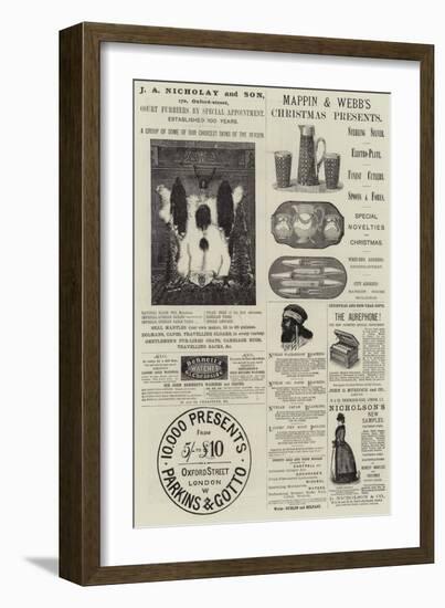 Page of Advertisements-null-Framed Giclee Print