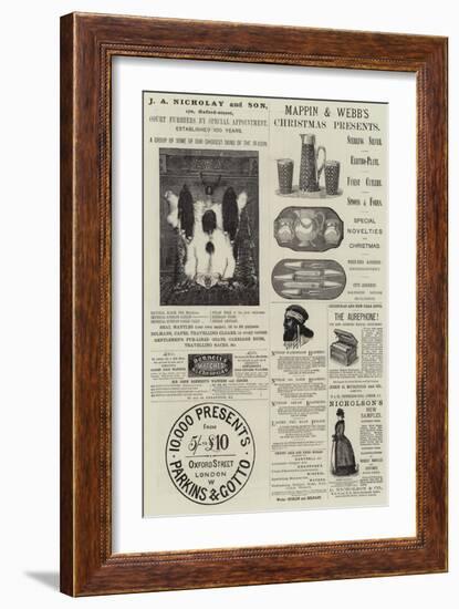 Page of Advertisements-null-Framed Giclee Print