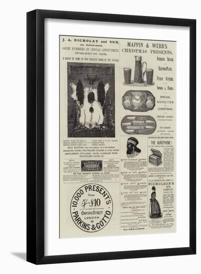 Page of Advertisements-null-Framed Giclee Print