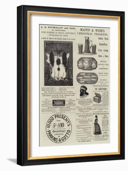 Page of Advertisements-null-Framed Giclee Print