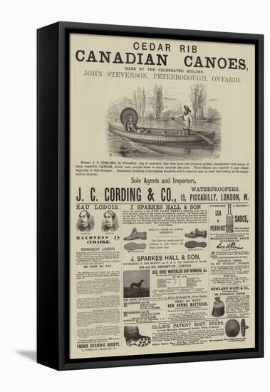 Page of Advertisements-Thomas Harrington Wilson-Framed Premier Image Canvas