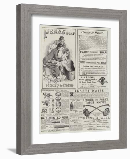 Page of Advertisements-Adrien Emmanuel Marie-Framed Giclee Print