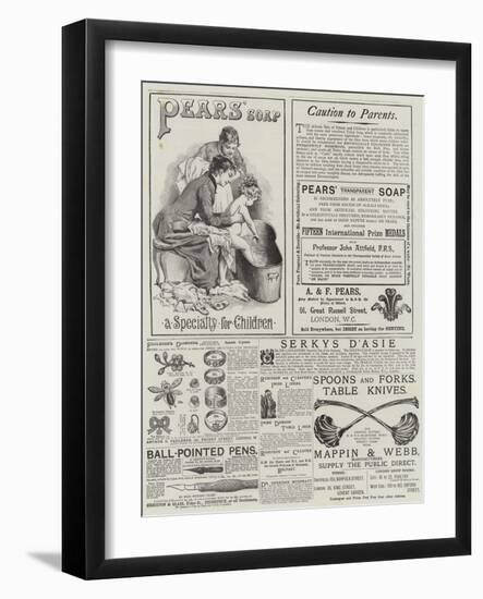 Page of Advertisements-Adrien Emmanuel Marie-Framed Giclee Print