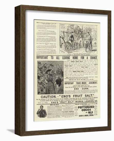 Page of Advertisements-null-Framed Giclee Print