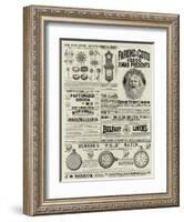 Page of Advertisements-null-Framed Giclee Print